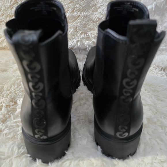 Guess LA Black Moto Boots size 10M - Picture 5 of 12